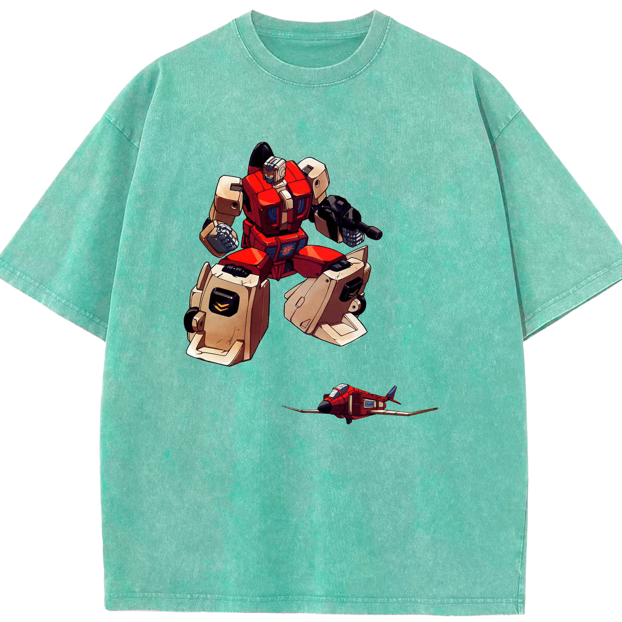 （画像用）  綿100% ヴィンテージ風 半袖Tシャツ（フロントプリント）